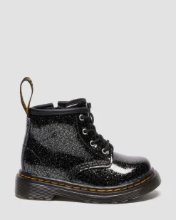 Dr. Martens Infant & 0-1 Years*INFANT 1460 GLITTER PATENT LEATHER BOOTS Nebula Glitter