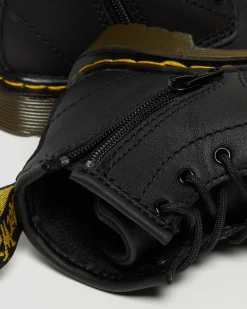 Dr. Martens Infant & 0-1 Years*Infant 1460 Softy T Leather Lace Up Boots in Black Black — Softy T