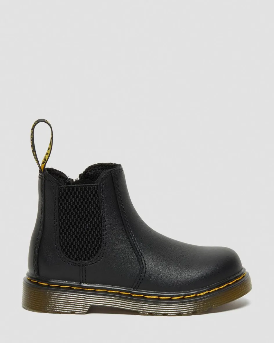 Dr. Martens Infant & 0-1 Years|Toddler & 2-4 Years*Infant/Toddler 2976 Softy T Leather Chelsea Boots in Black Black — Softy T