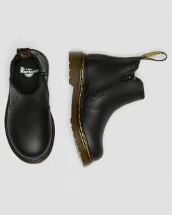 Dr. Martens Infant & 0-1 Years|Toddler & 2-4 Years*Infant/Toddler 2976 Softy T Leather Chelsea Boots in Black Black — Softy T