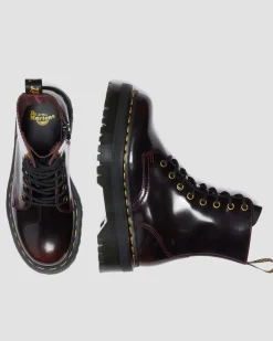 Dr. Martens New And Featured|Boots*Jadon Arcadia Leather Platform Boots in Cherry Red Arcadia Cherry Red Arcadia — Arcadia