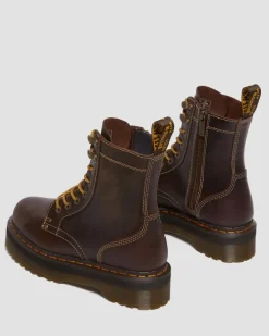Dr. Martens New And Featured|Boots*Jadon Boot Arc Crazy Horse Platforms in Brown Brown — Crazy Horse