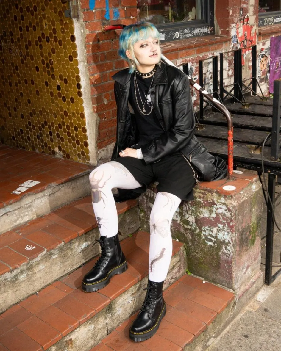 Dr. Martens New And Featured|Boots*Jadon Boot Smooth Leather Platforms in Black Black — Polished Smooth