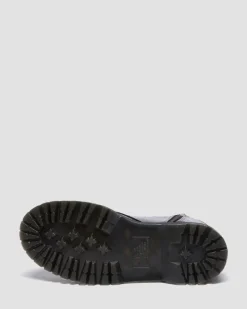 Dr. Martens Platform Boots|Boots*Jadon Distressed Patent Leather Platform Boots in Black Black — Distressed Patent