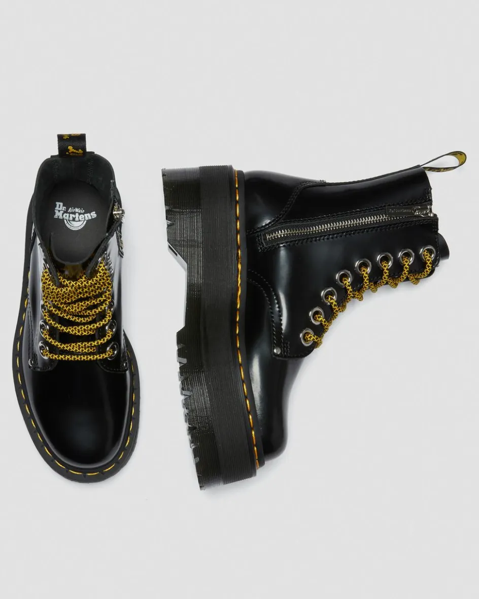 Dr. Martens Boots|New And Featured*Jadon Max Boot Women's Platforms in Black Buttero BLACK BUTTERO — Buttero