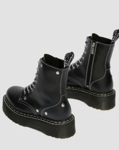 Dr. Martens New And Featured|Boots*Jadon Monochrome Sendal Leather Platform Boots in Black Black — Sendal