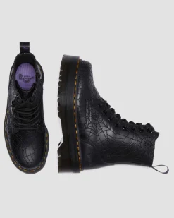 Dr. Martens Boots|Collaborations*Jadon Wednesday Platform Boots in Black Black — Nappa Lux