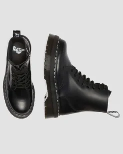 Dr. Martens Boots*Jadon White Stitch Polished Smooth