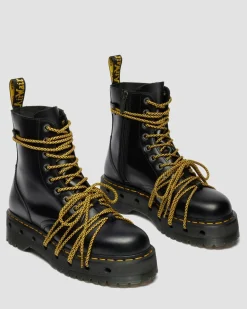 Dr. Martens New And Featured|Boots*Jadon XL Leather Platform Boots in Black Black — Abruzzo Wp