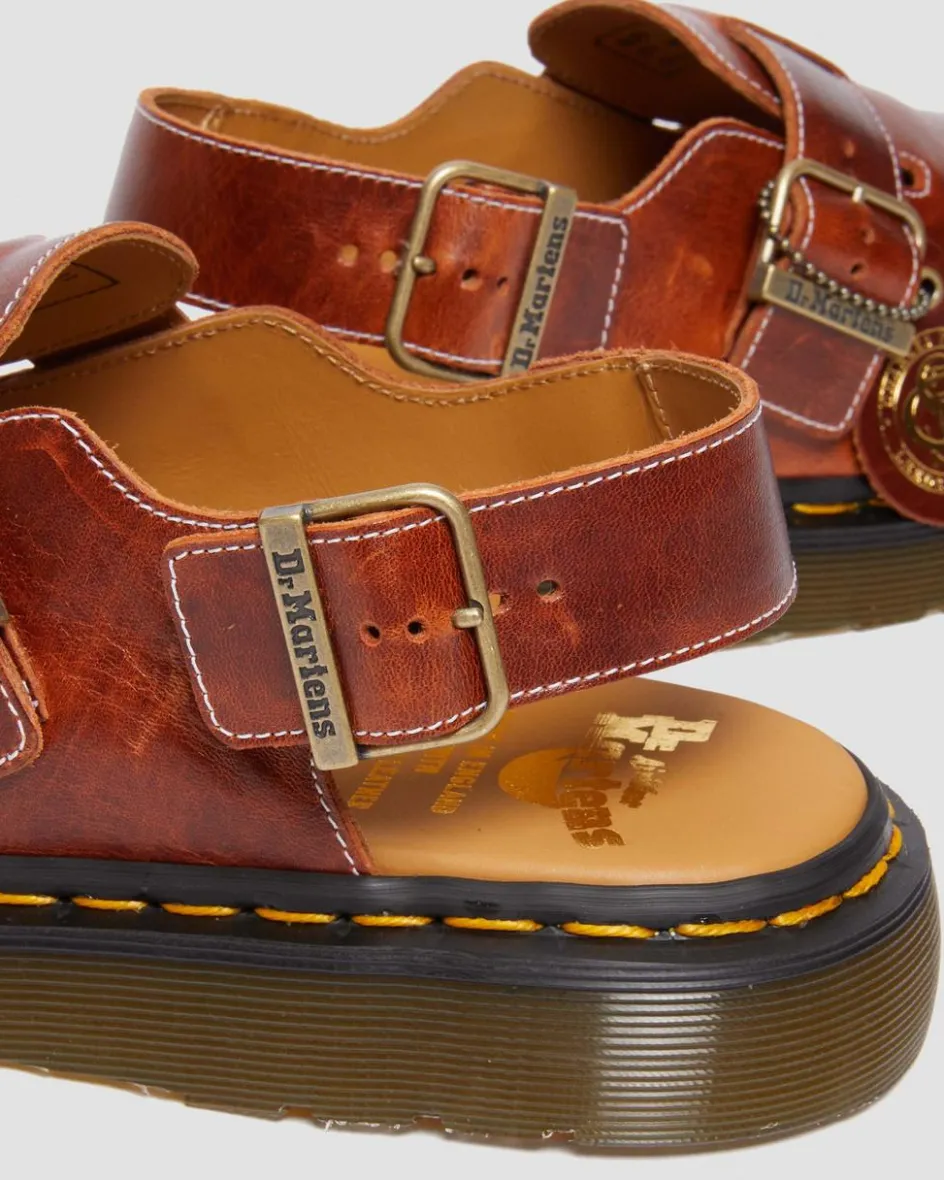 Dr. Martens Last Chance Styles|Last Chance Styles*Jorge Made in England Classic Leather Slingback Mules in Heritage Tan HERITAGE TAN — Classic Calf