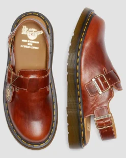 Dr. Martens Last Chance Styles|Last Chance Styles*Jorge Made in England Classic Leather Slingback Mules in Heritage Tan HERITAGE TAN — Classic Calf