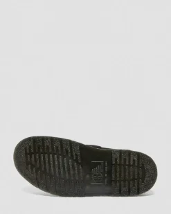 Dr. Martens Last Chance Styles|Last Chance Styles*Jorge Made in England Suede Slingback Mules in Black Black — Repello Calf Suede (Gum Oil)