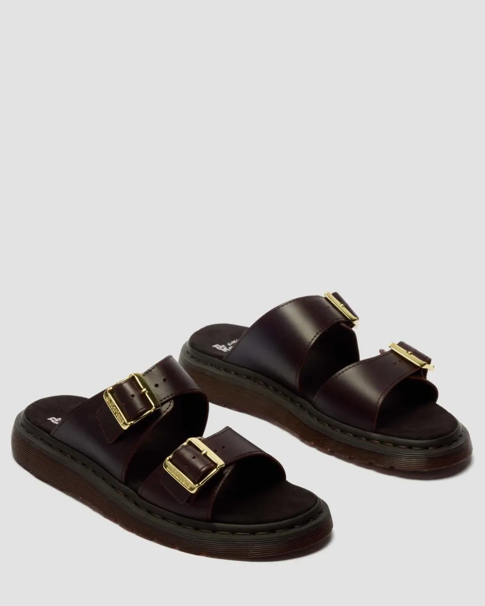 Dr. Martens Slides|New And Featured*Josef Two Strap Atlas Leather Sandals in Charro Charro — Atlas