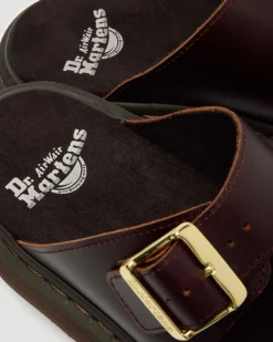 Dr. Martens Slides|New And Featured*Josef Two Strap Atlas Leather Sandals in Charro Charro — Atlas