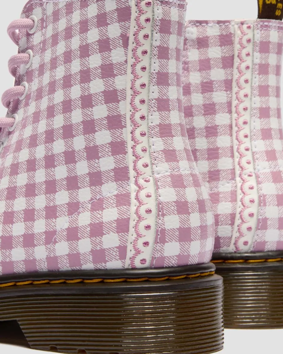 Dr. Martens New And Featured|Junior & 5-7 Years*Junior 1460 Gingham Leather Boots Athena+Gingham Print