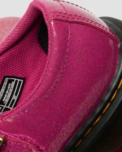 Dr. Martens Last Chance Styles*JUNIOR 8065 GLITTER PATENT LEATHER MARY JANE SHOES in Fuchsia FUCHSIA+SILVER+GOLD — Nebula Glitter