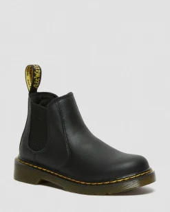 Dr. Martens Junior & 5-7 Years*Junior 2976 Softy T Leather Chelsea Boots in Black Black — Softy T