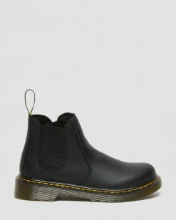 Dr. Martens Junior & 5-7 Years*Junior 2976 Softy T Leather Chelsea Boots in Black Black — Softy T