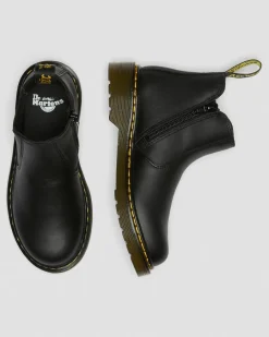 Dr. Martens Junior & 5-7 Years*Junior 2976 Softy T Leather Chelsea Boots in Black Black — Softy T