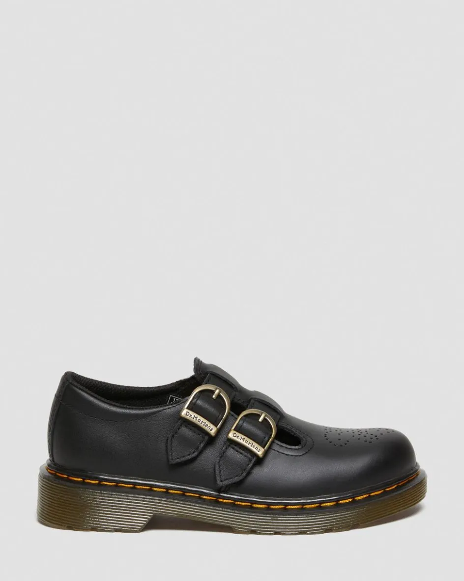 Dr. Martens Shoes|Junior & 5-7 Years*Junior 8065 Softy T Leather Mary Jane Shoes in Black Black — Softy T