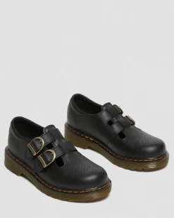 Dr. Martens Shoes|Junior & 5-7 Years*Junior 8065 Softy T Leather Mary Jane Shoes in Black Black — Softy T