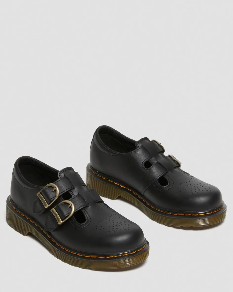 Dr. Martens Shoes|Junior & 5-7 Years*Junior 8065 Softy T Leather Mary Jane Shoes in Black Black — Softy T