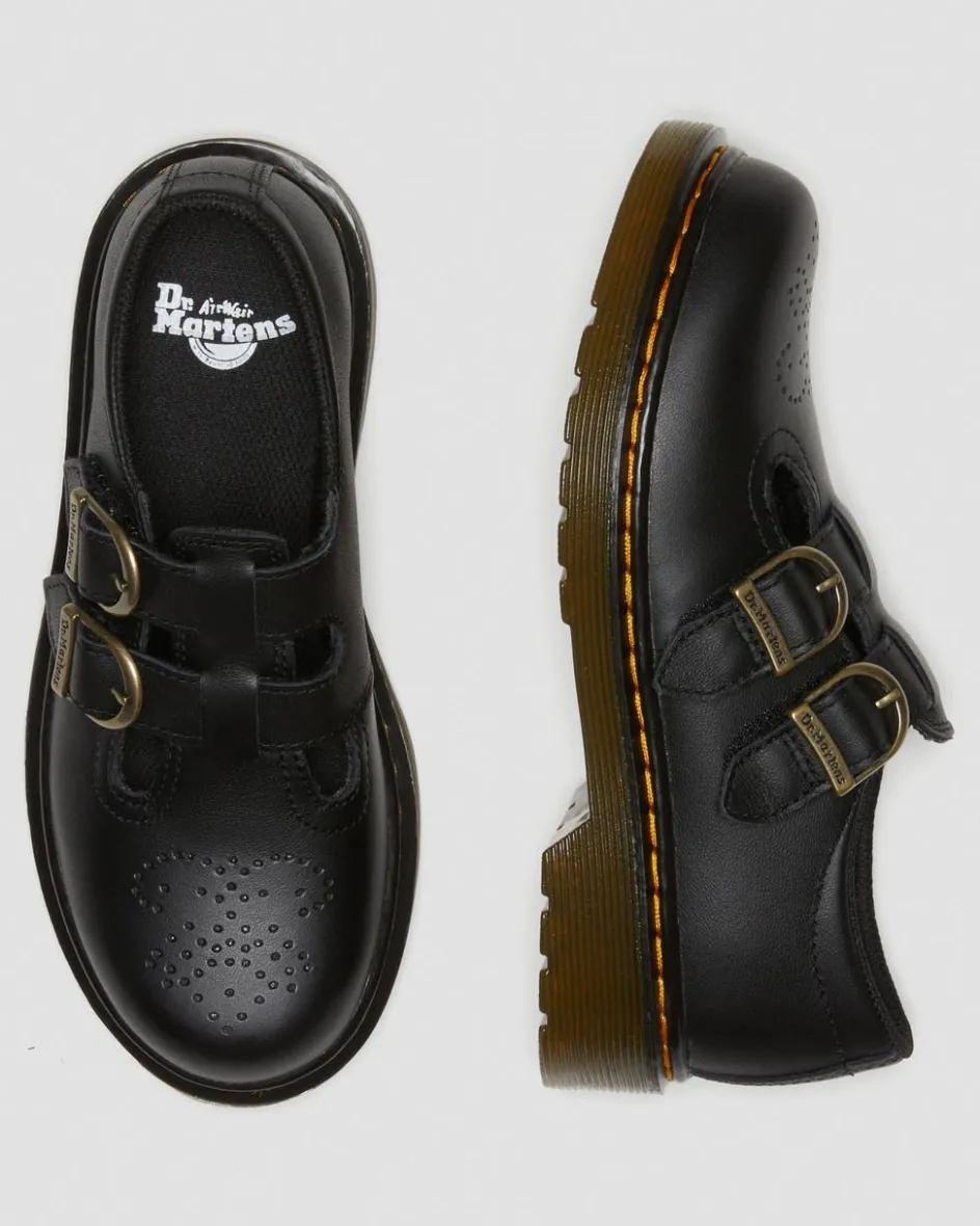 Dr. Martens Shoes|Junior & 5-7 Years*Junior 8065 Softy T Leather Mary Jane Shoes in Black Black — Softy T