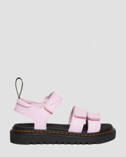 Dr. Martens Junior & 5-7 Years*Junior Klaire Athena Leather Strap Sandals in Pale Pink Pale Pink — Athena