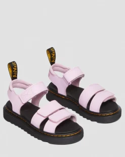 Dr. Martens Junior & 5-7 Years*Junior Klaire Athena Leather Strap Sandals in Pale Pink Pale Pink — Athena
