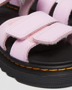Dr. Martens Junior & 5-7 Years*Junior Klaire Athena Leather Strap Sandals in Pale Pink Pale Pink — Athena