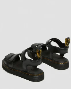 Dr. Martens Junior & 5-7 Years*Junior Klaire Leather Strap Sandals in Black Black — T Lamper