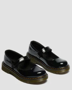 Dr. Martens Shoes|Junior & 5-7 Years*Junior Maccy Patent Leather Mary Jane Shoes in Black Black — Patent Lamper