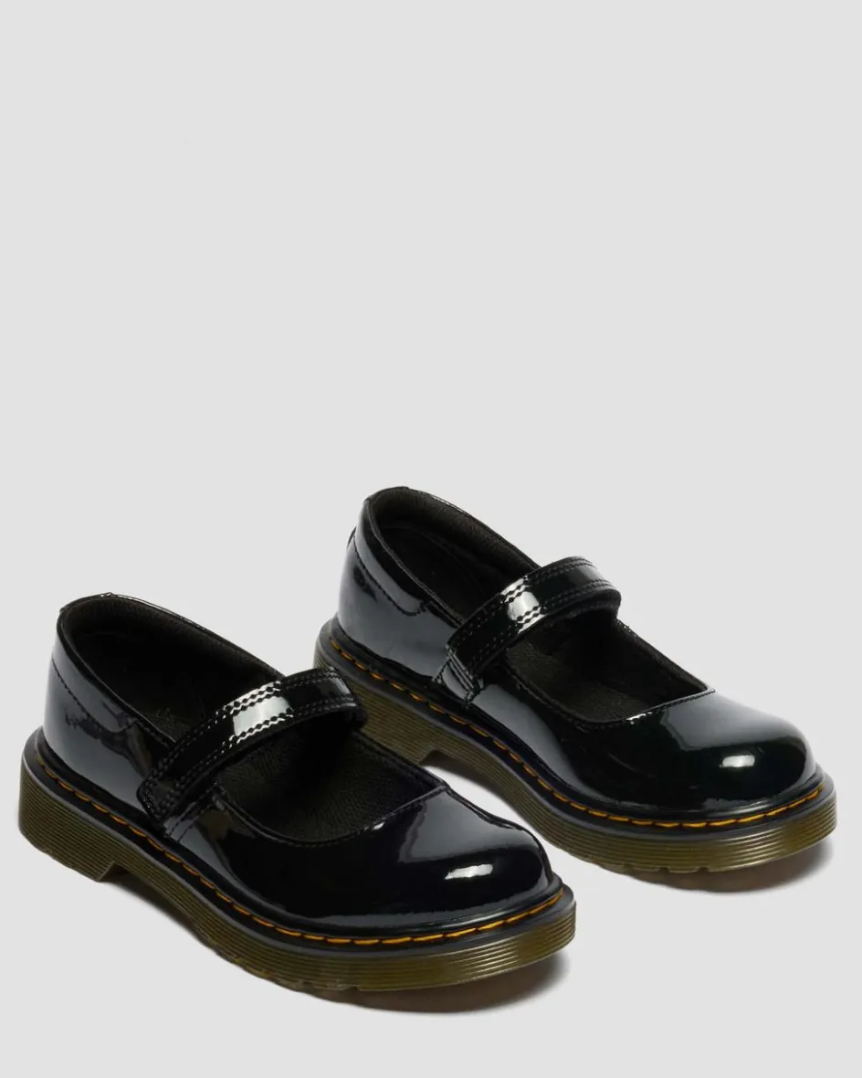 Dr. Martens Shoes|Junior & 5-7 Years*Junior Maccy Patent Leather Mary Jane Shoes in Black Black — Patent Lamper