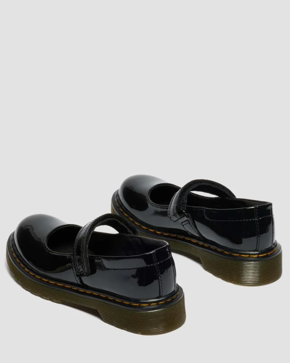 Dr. Martens Shoes|Junior & 5-7 Years*Junior Maccy Patent Leather Mary Jane Shoes in Black Black — Patent Lamper