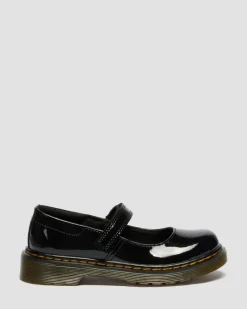 Dr. Martens Shoes|Junior & 5-7 Years*Junior Maccy Patent Leather Mary Jane Shoes in Black Black — Patent Lamper