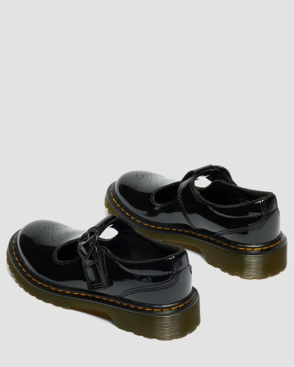 Dr. Martens New And Featured|Junior & 5-7 Years*Junior Polly II Heart Patent Leather Shoes Patent Lamper