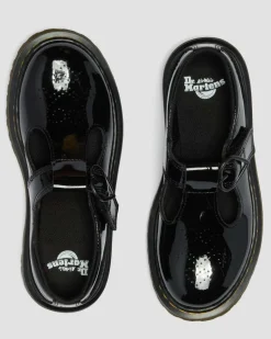 Dr. Martens New And Featured|Junior & 5-7 Years*Junior Polly II Heart Patent Leather Shoes Patent Lamper