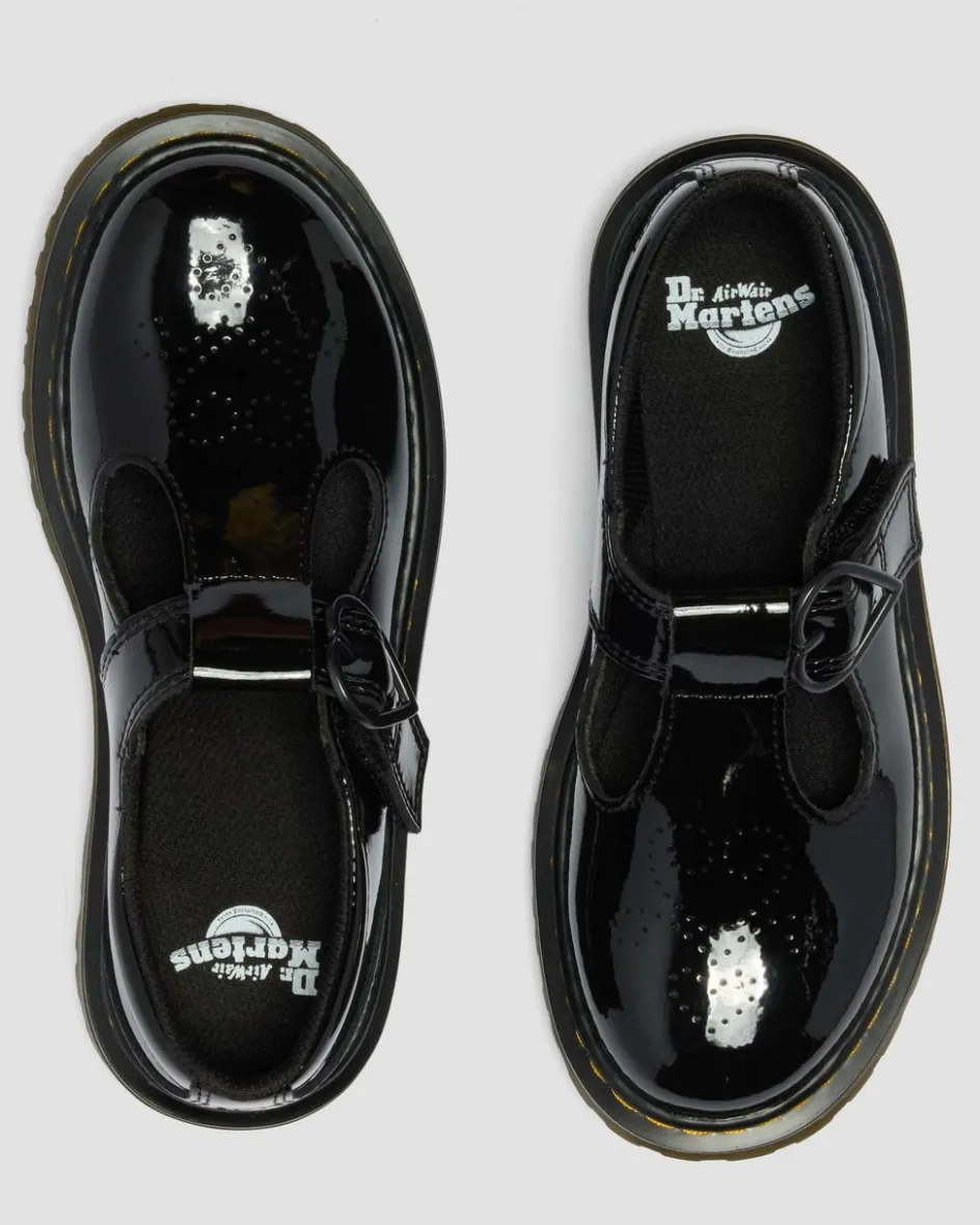 Dr. Martens New And Featured|Junior & 5-7 Years*Junior Polly II Heart Patent Leather Shoes Patent Lamper