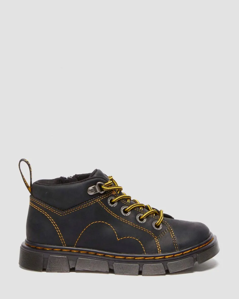 Dr. Martens Last Chance Styles*Junior Raffe Church Wyoming leather boots in Black Black — Wyoming