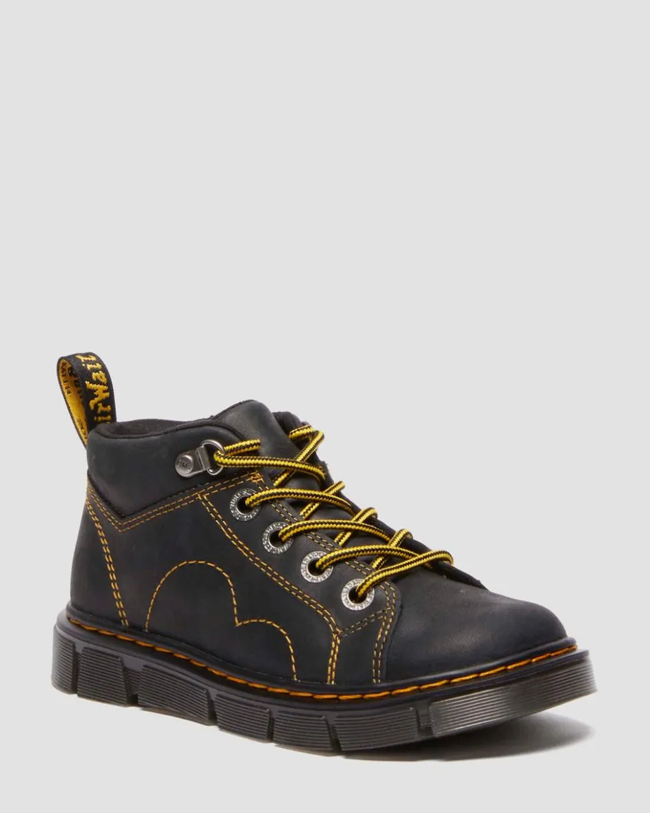 Dr. Martens Last Chance Styles*Junior Raffe Church Wyoming leather boots in Black Black — Wyoming