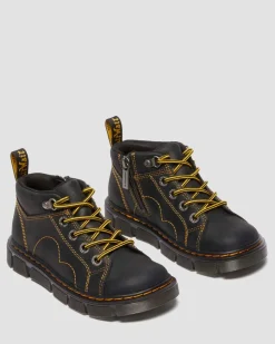 Dr. Martens Last Chance Styles*Junior Raffe Church Wyoming leather boots in Black Black — Wyoming