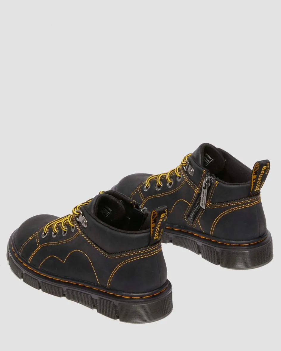 Dr. Martens Last Chance Styles*Junior Raffe Church Wyoming leather boots in Black Black — Wyoming