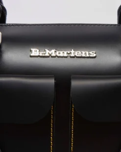 Dr. Martens New And Featured|Accessories*Kiev Leather Top Handle Bag in Black Black — Kiev & Smooth