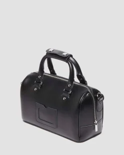 Dr. Martens New And Featured|Accessories*Kiev Leather Top Handle Bag in Black Black — Kiev & Smooth