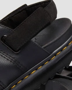Dr. Martens Spring Sandals|Sandals*Kole Athena leather strap sandals in Black BLACK — Athena