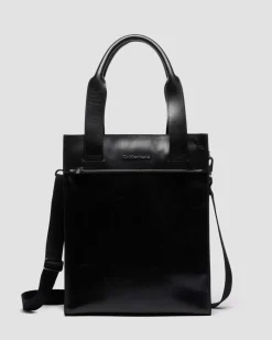 Dr. Martens Accessories|Accessories*LEATHER TOTE BAG in Black BLACK — Mayhem Rb