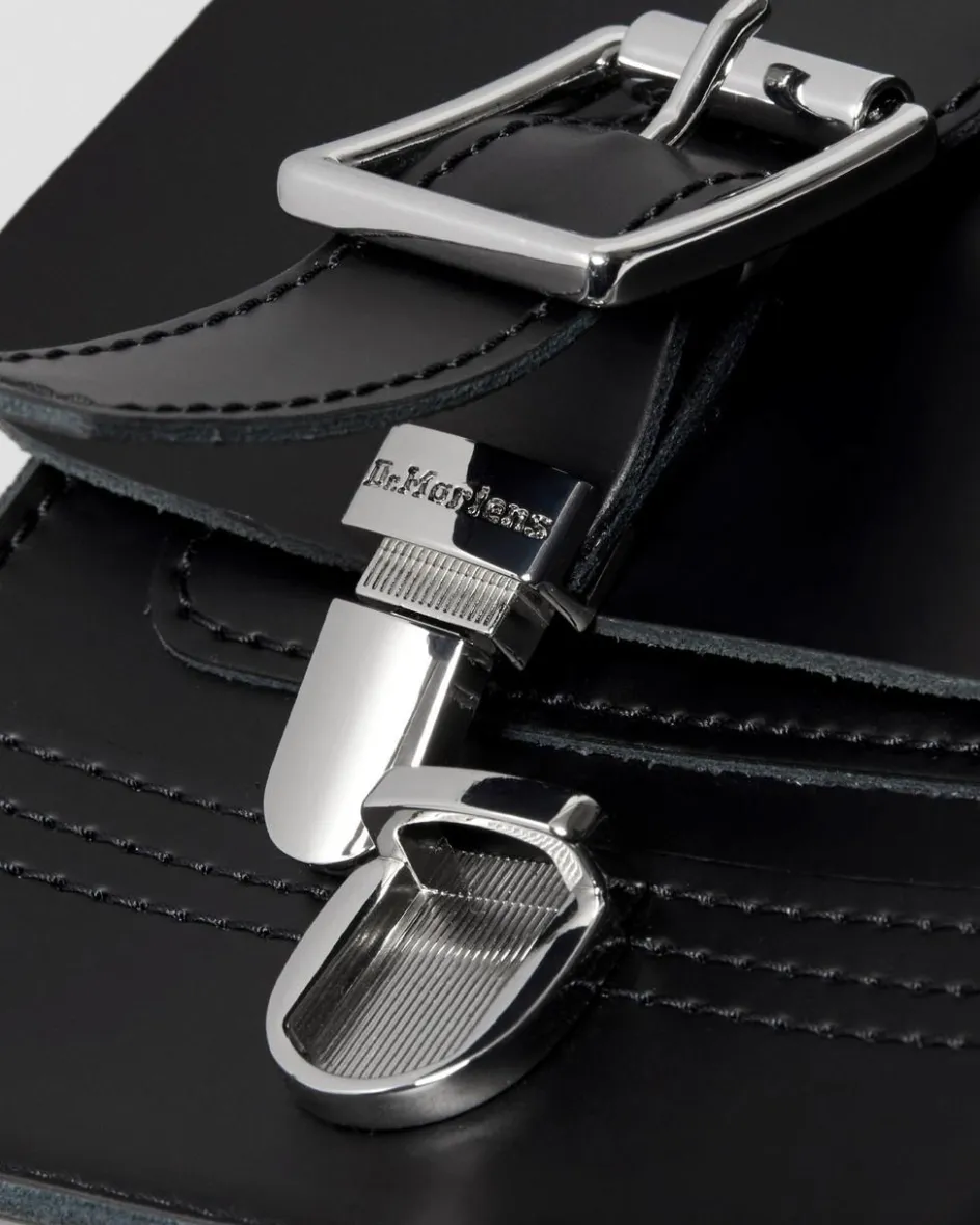 Dr. Martens Last Chance Styles|Last Chance Styles*Leather Vertical Crossbody Bag in Black Black — Kiev & Smooth