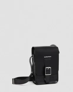 Dr. Martens Last Chance Styles|Last Chance Styles*Leather Vertical Crossbody Bag in Black Black — Kiev & Smooth