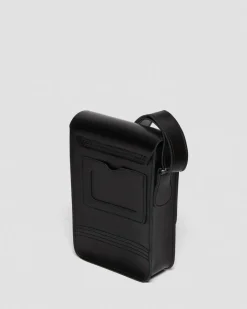 Dr. Martens Last Chance Styles|Last Chance Styles*Leather Vertical Crossbody Bag in Black Black — Kiev & Smooth