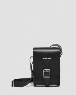 Dr. Martens Last Chance Styles|Last Chance Styles*Leather Vertical Crossbody Bag in Black Black — Kiev & Smooth